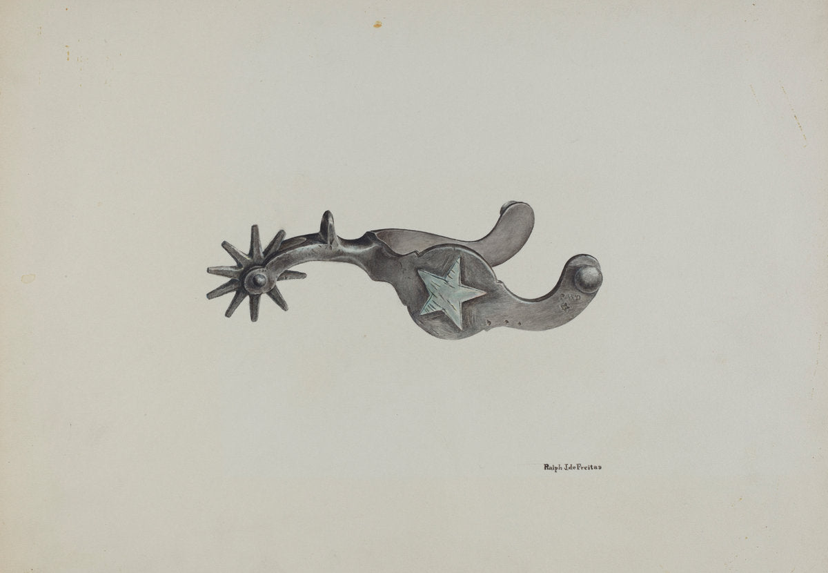 Spur by R.J. De Freitas (American, active c. 1935), 16X12"(A3)Poster Print