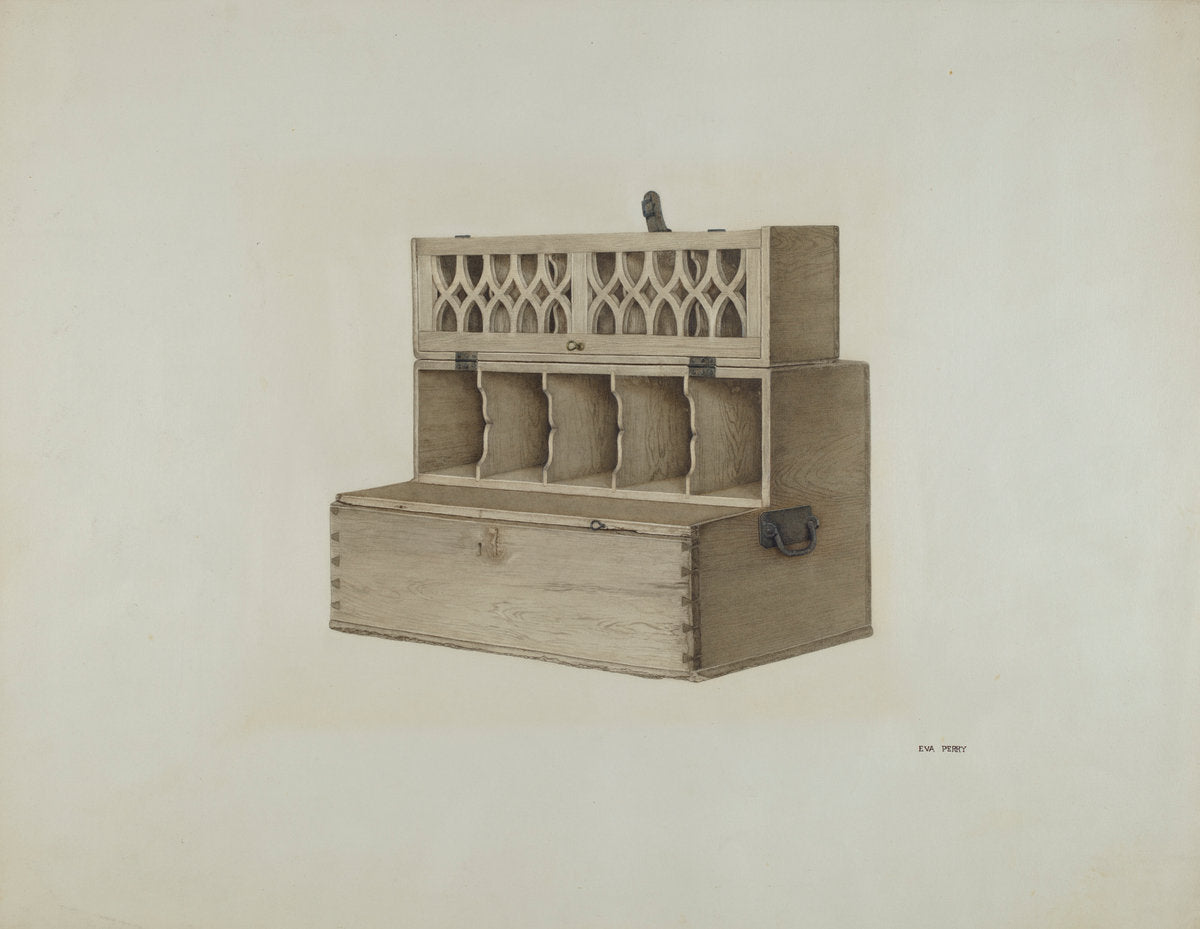 Surgeon's Field Desk and Kit by Eva Perry (American, active c. 1935), 16X12"(A3)Poster Print
