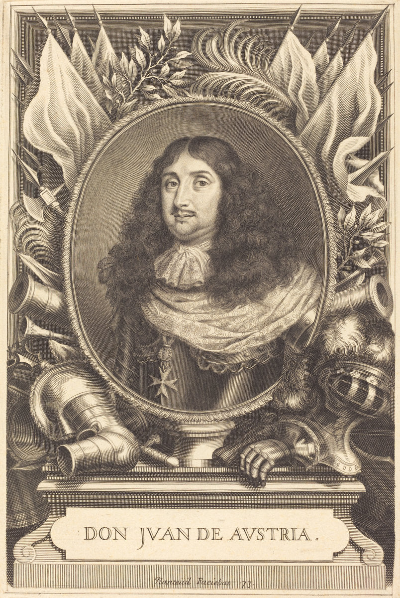 Don Juan of Austria by Robert Nanteuil (French, 1623 - 1678), 16X12"(A3)Poster Print