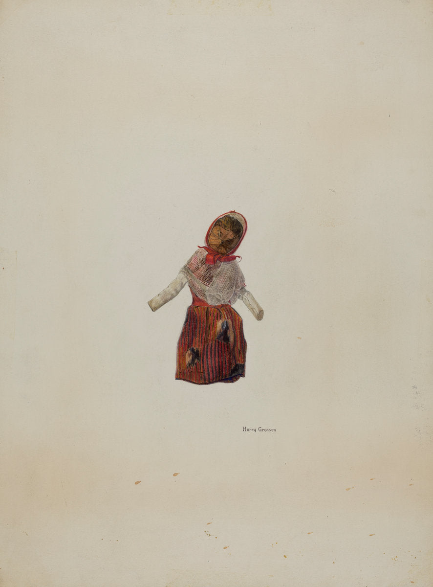 Hickory Nut Doll by Harry Grossen (American, active c. 1935), 16X12"(A3)Poster Print