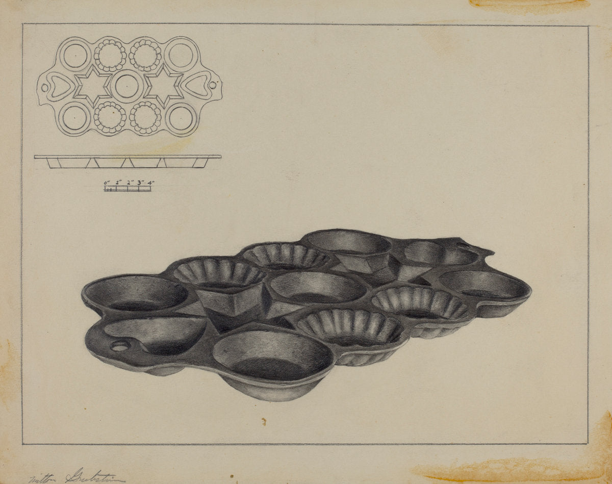 Maple Sugar Mold by Milton Grubstein (American, active c. 1935), 16X12"(A3)Poster Print