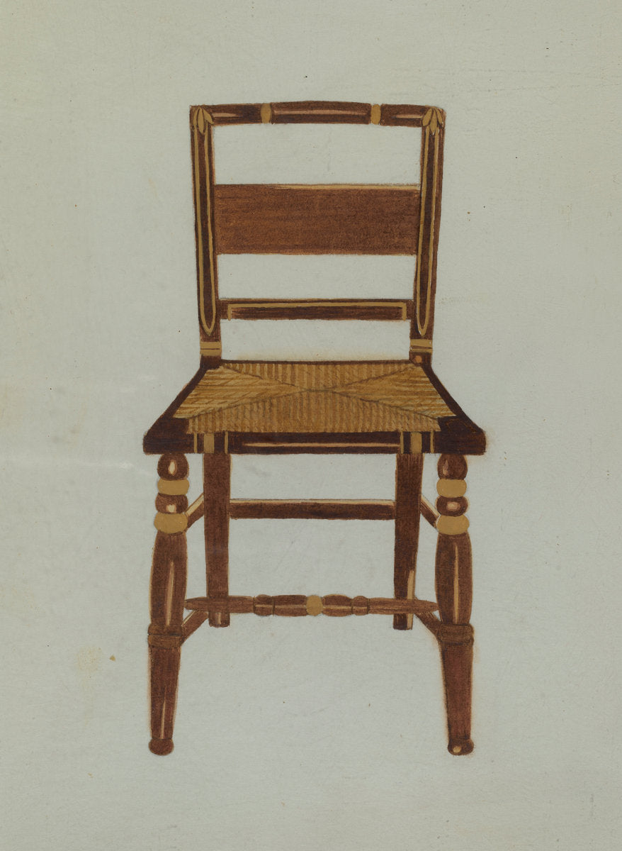 Side Chair by Genevieve Sherlock (American, active c. 1935), 16X12"(A3)Poster Print
