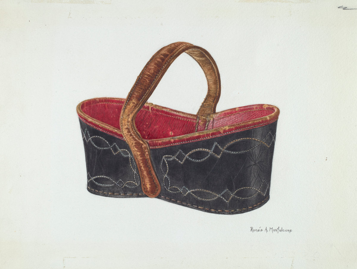 Key Basket by Renee A. Monfalcone (American, active c. 1935), 16X12"(A3)Poster Print