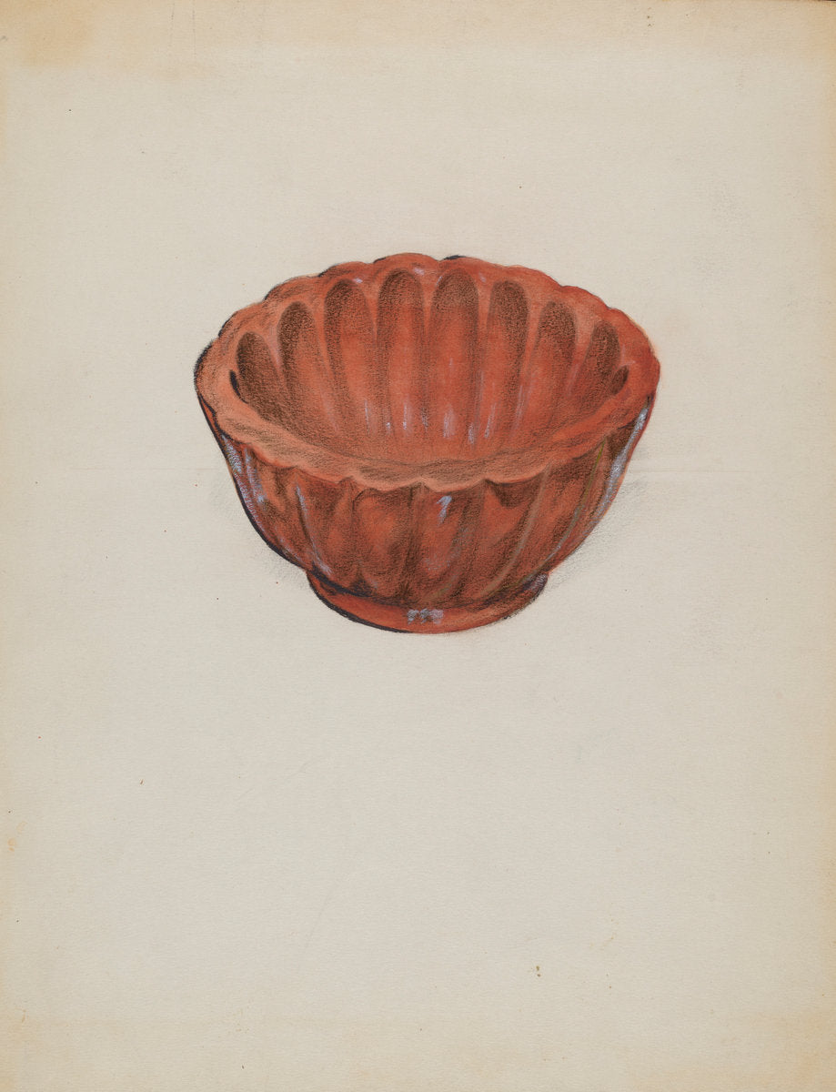 Earthenware, Jelly Mold by Ruth Bialostosky (American, active c. 1935), 16X12"(A3)Poster Print