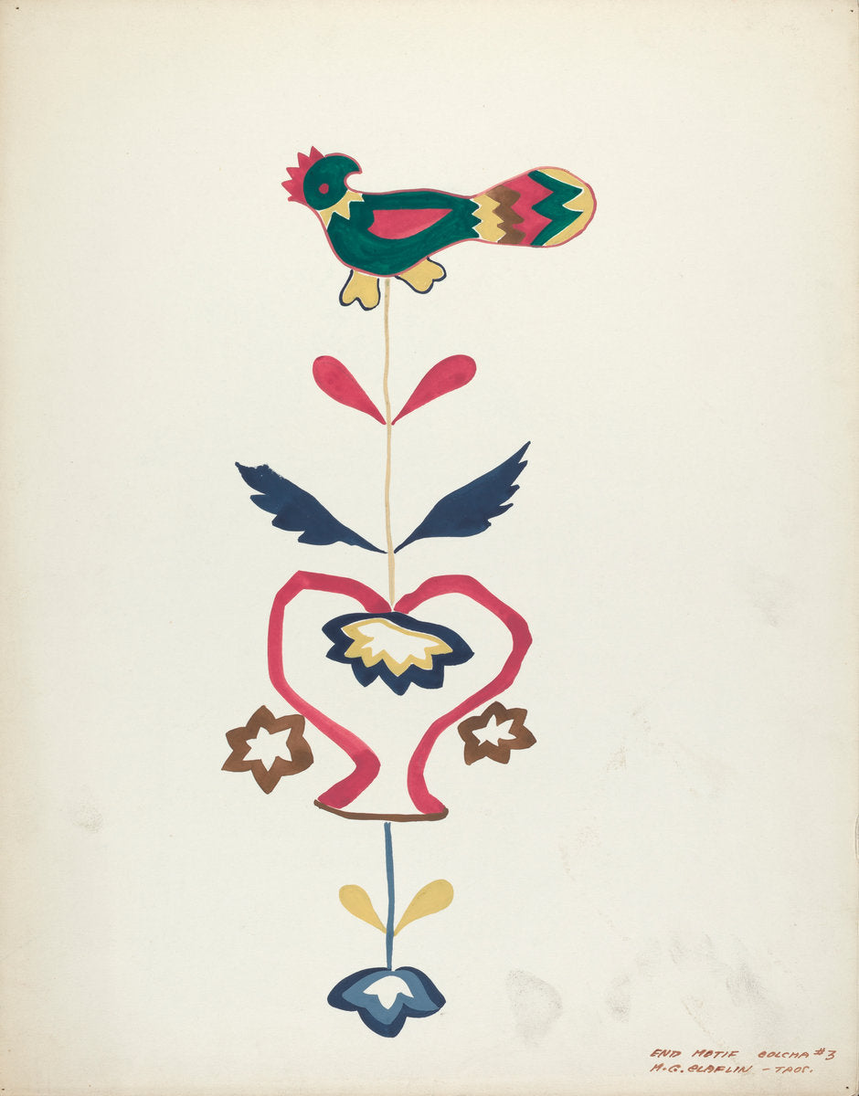 Design from a Proposed Portfolio by Majel G. Claflin (American, active c. 1935), 16X12"(A3)Poster Print