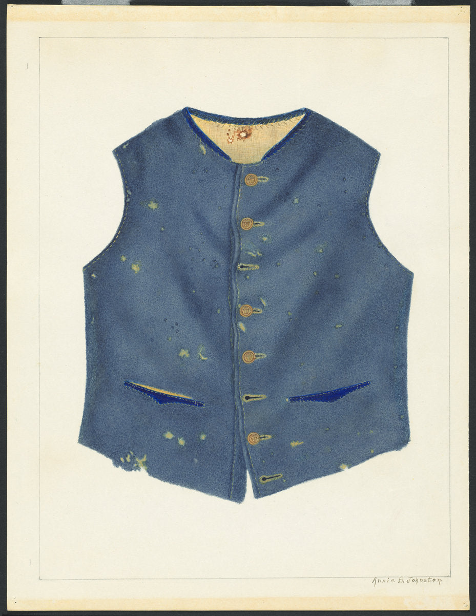 Confederate Uniform by Annie B. Johnston (American, active c. 1935), 16X12"(A3)Poster Print