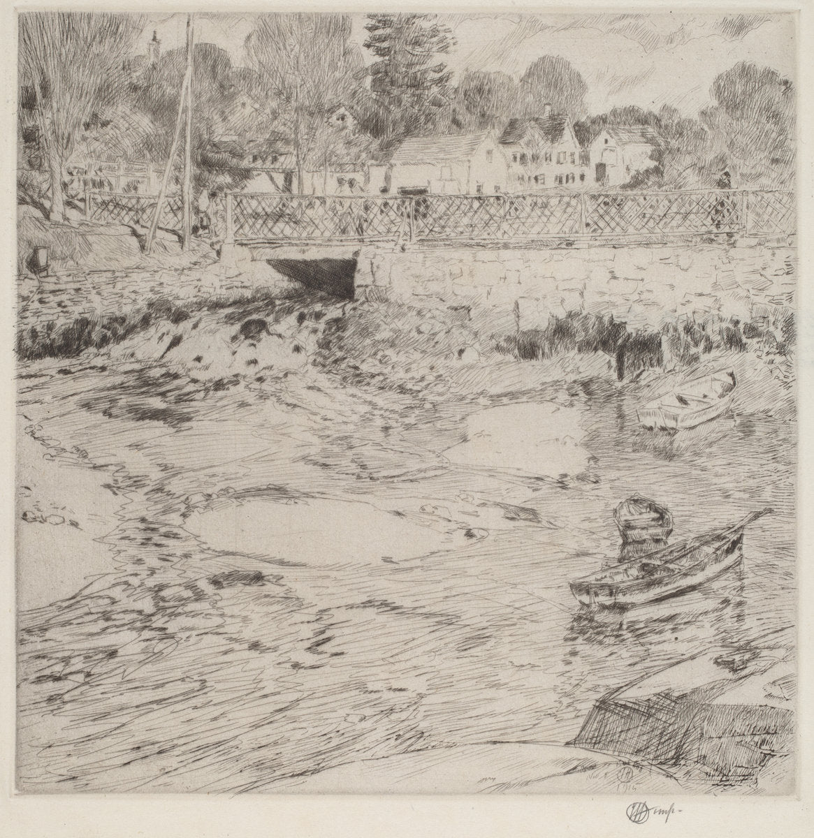 Old Lace by Childe Hassam (American, 1859 - 1935), 16X12"(A3)Poster Print