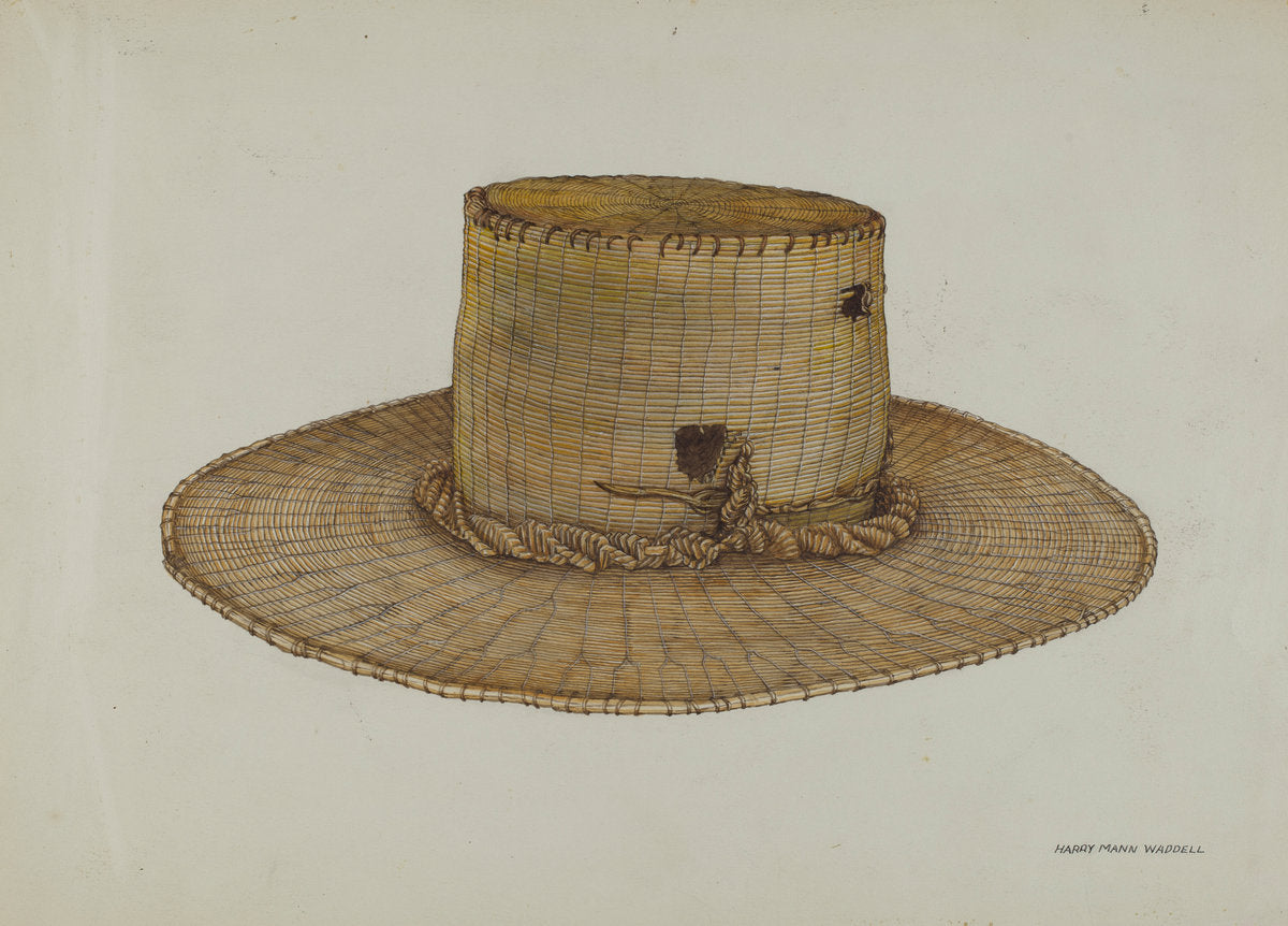 Spanish Southwest: Hat by Harry Mann Waddell (American, active c. 1935), 16X12"(A3)Poster Print