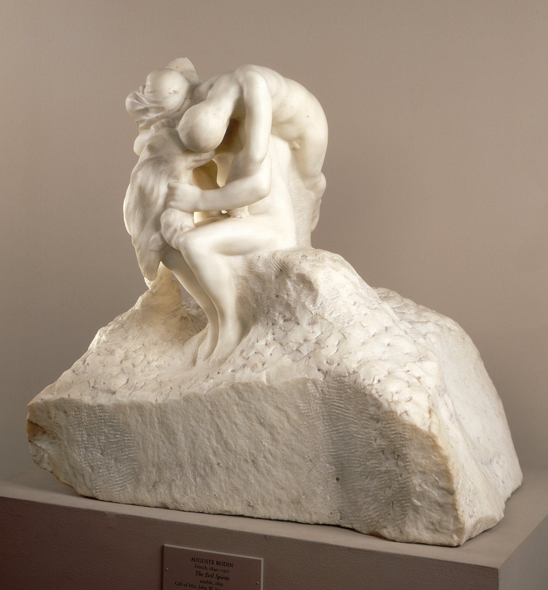 The Evil Spirits by Auguste Rodin (French, 1840 - 1917), 16X12"(A3)Poster Print