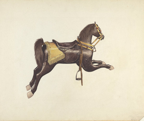 Carousel Horse by Henry Tomaszewski (American, 1918 - 1998), 16X12"(A3)Poster Print