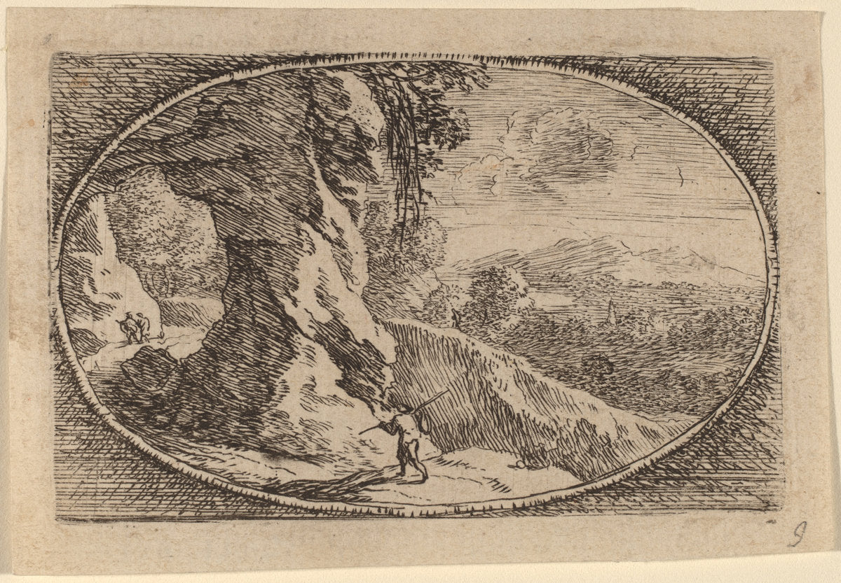The Pierced Rock by Herman van Swanevelt (Dutch, c. 1600 - 1655), 16X12"(A3)Poster Print