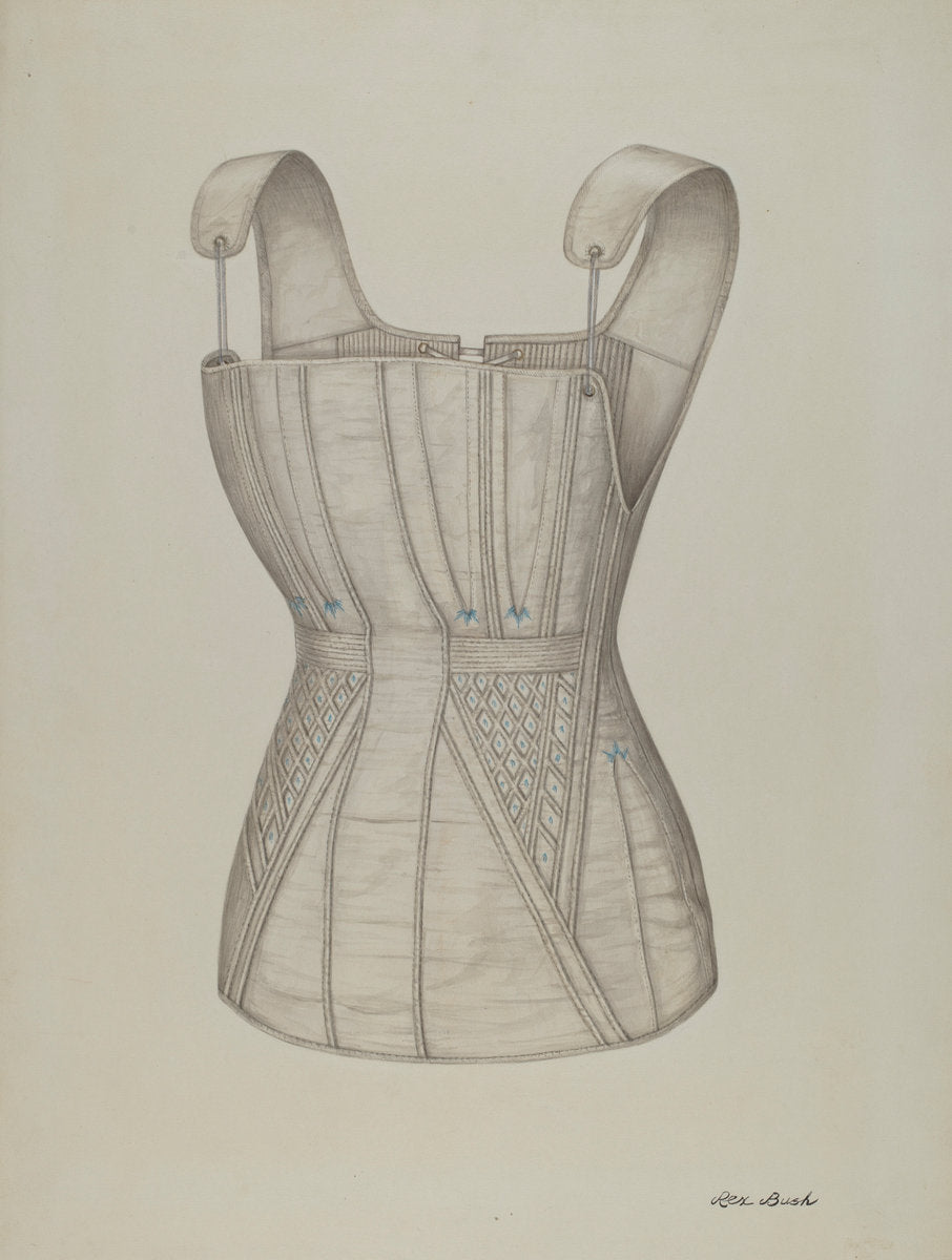 Corset by Rex F. Bush (American, active c. 1935), 16X12"(A3)Poster Print