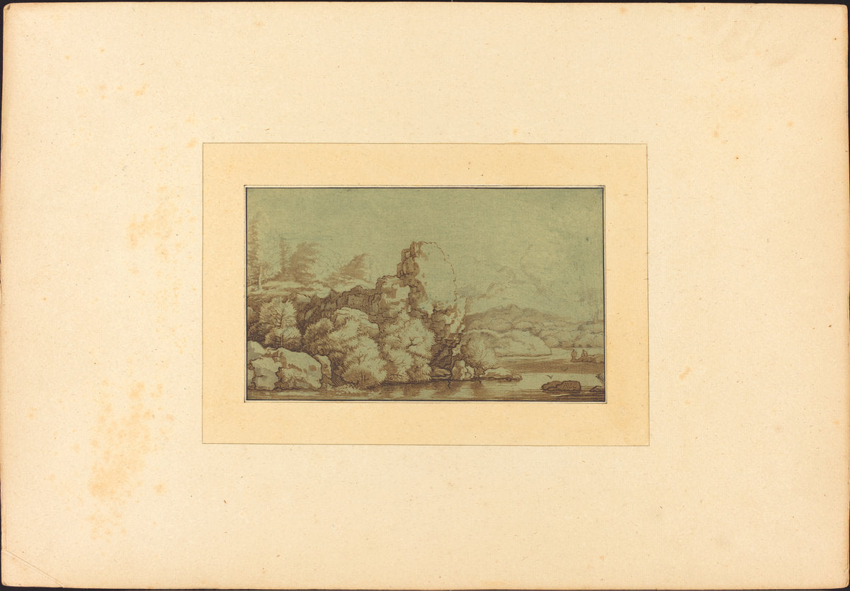 Landscape by Katharina Prestel after Allart van Everdingen (German, 1747 - 1794), 16X12"(A3)Poster Print
