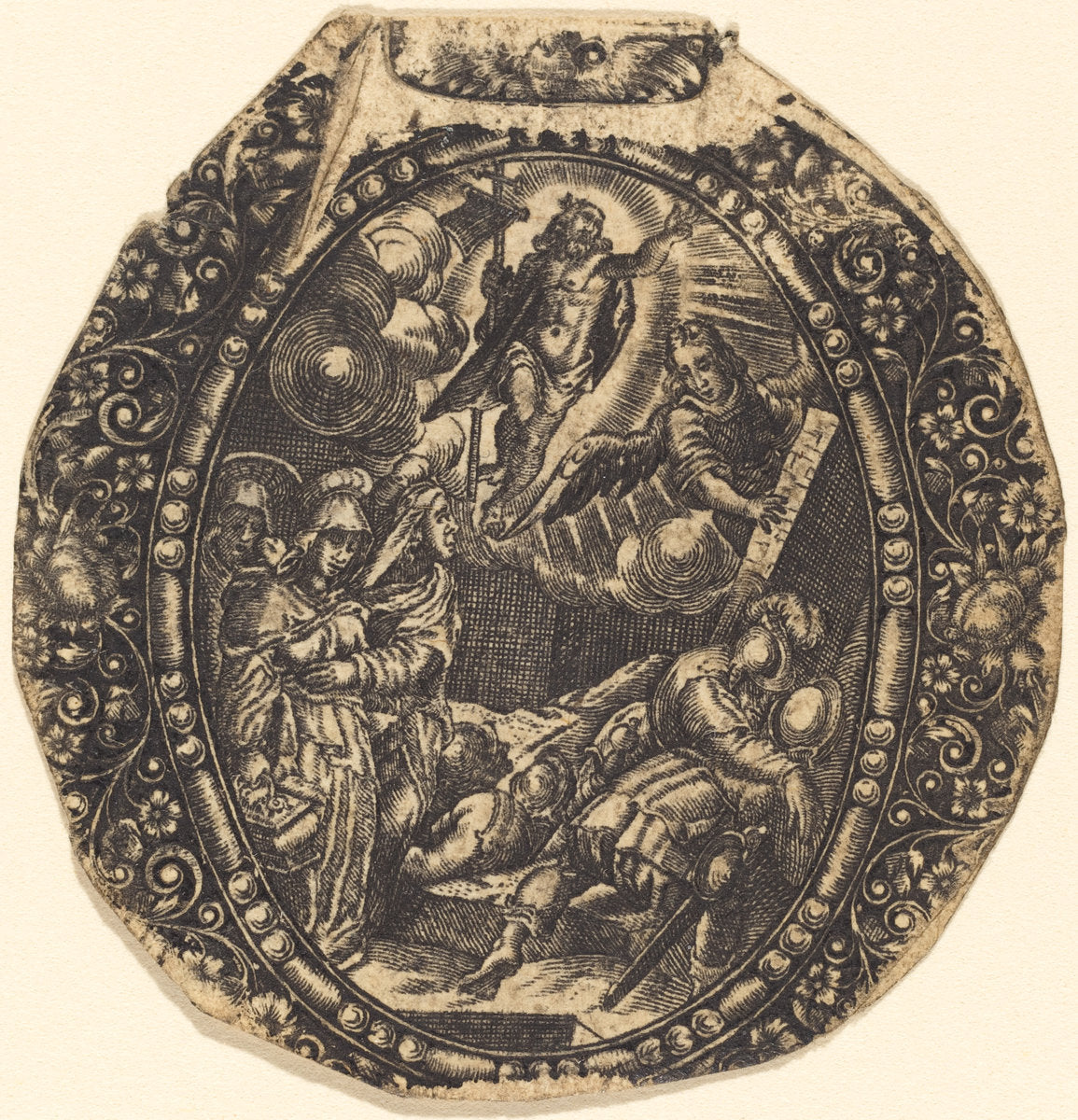 The Resurrection by Antoine Jacquard (French, died 1652), 16X12"(A3)Poster Print