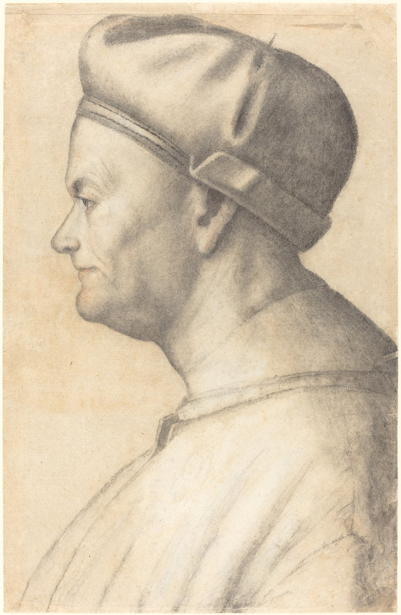 1500/1520 by Lombard 16th Century (Profile of a Man), 16X12"(A3)Poster Print