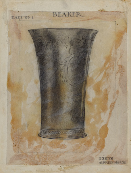 Silver Beaker by Alfred Nason (American, active c. 1935), 16X12"(A3)Poster Print