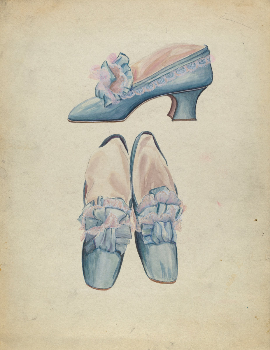 Shoes by Jean Peszel (American, active c. 1935), 16X12"(A3)Poster Print