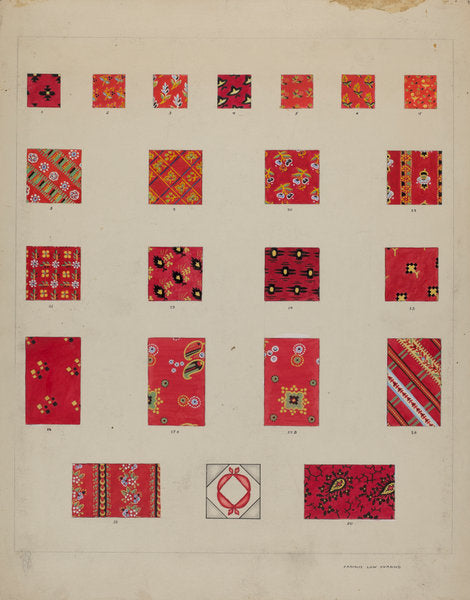 Printed Quilted Patches by Francis Law Durand (American, active c. 1935), 16X12"(A3)Poster Print
