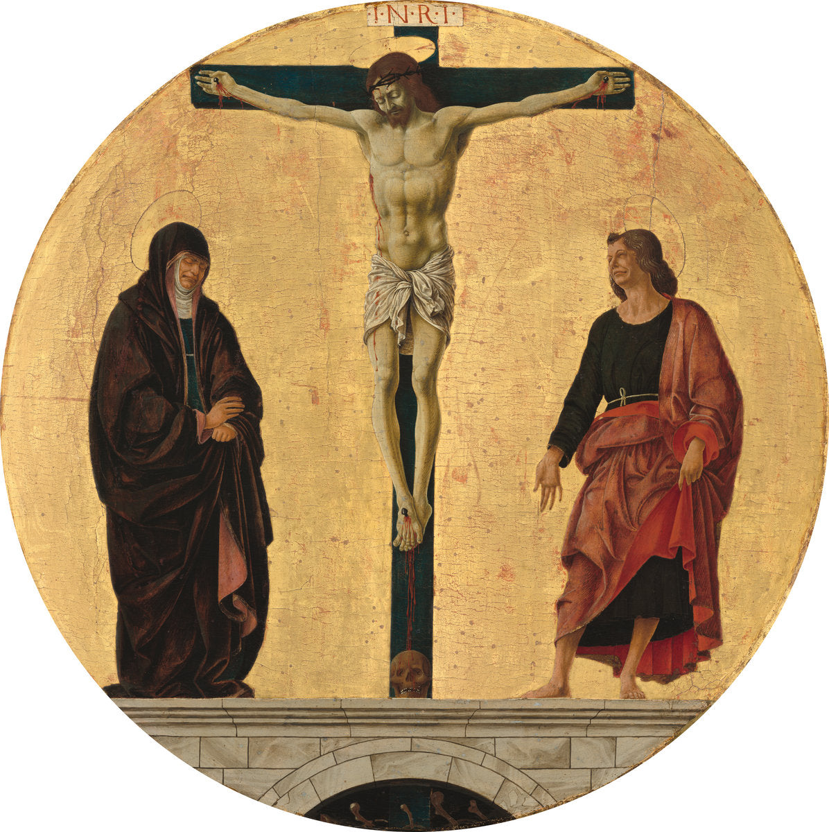 The Crucifixion by Francesco del Cossa (Ferrarese, c. 1436 - 1477/1478), 16X12"(A3)Poster Print
