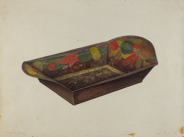 Toleware Bread Tray by Mildred Ford (American, active c. 1935), 16X12"(A3)Poster Print