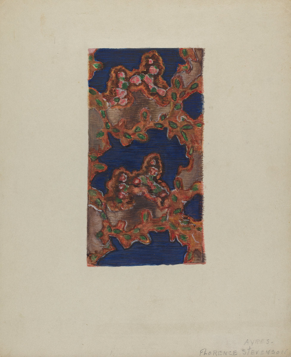 Glazed Chintz by Florence Stevenson (American, active c. 1935), 16X12"(A3)Poster Print