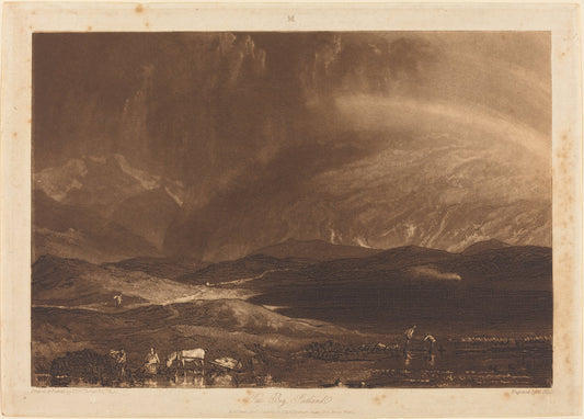 Peat Bog, Scotland by Joseph Mallord William Turner and George Clint (British, 1775 - 1851), 16X12"(A3)Poster Print