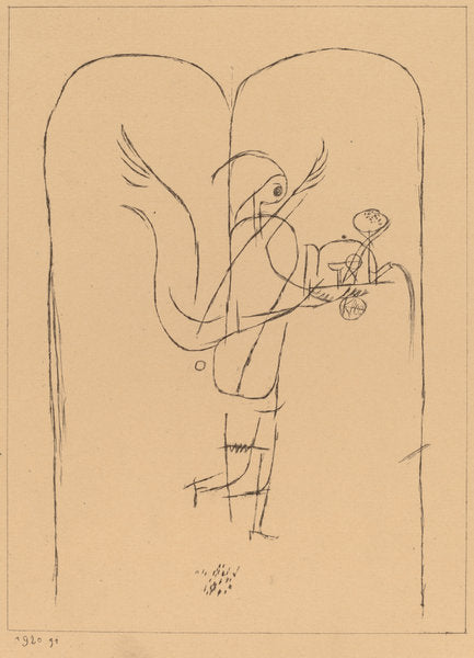 A Genius Serves a Small Breakfast (Ein Genius serviert ein kleines Frühstück) by Paul Klee (Swiss, 1879 - 1940), 16X12"(A3)Poster Print