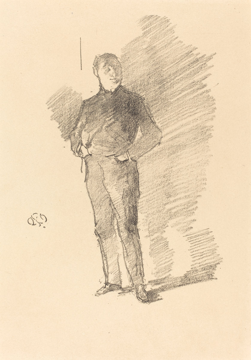 Study No. 2: Mr. Thomas Way by James McNeill Whistler (American, 1834 - 1903), 16X12"(A3)Poster Print