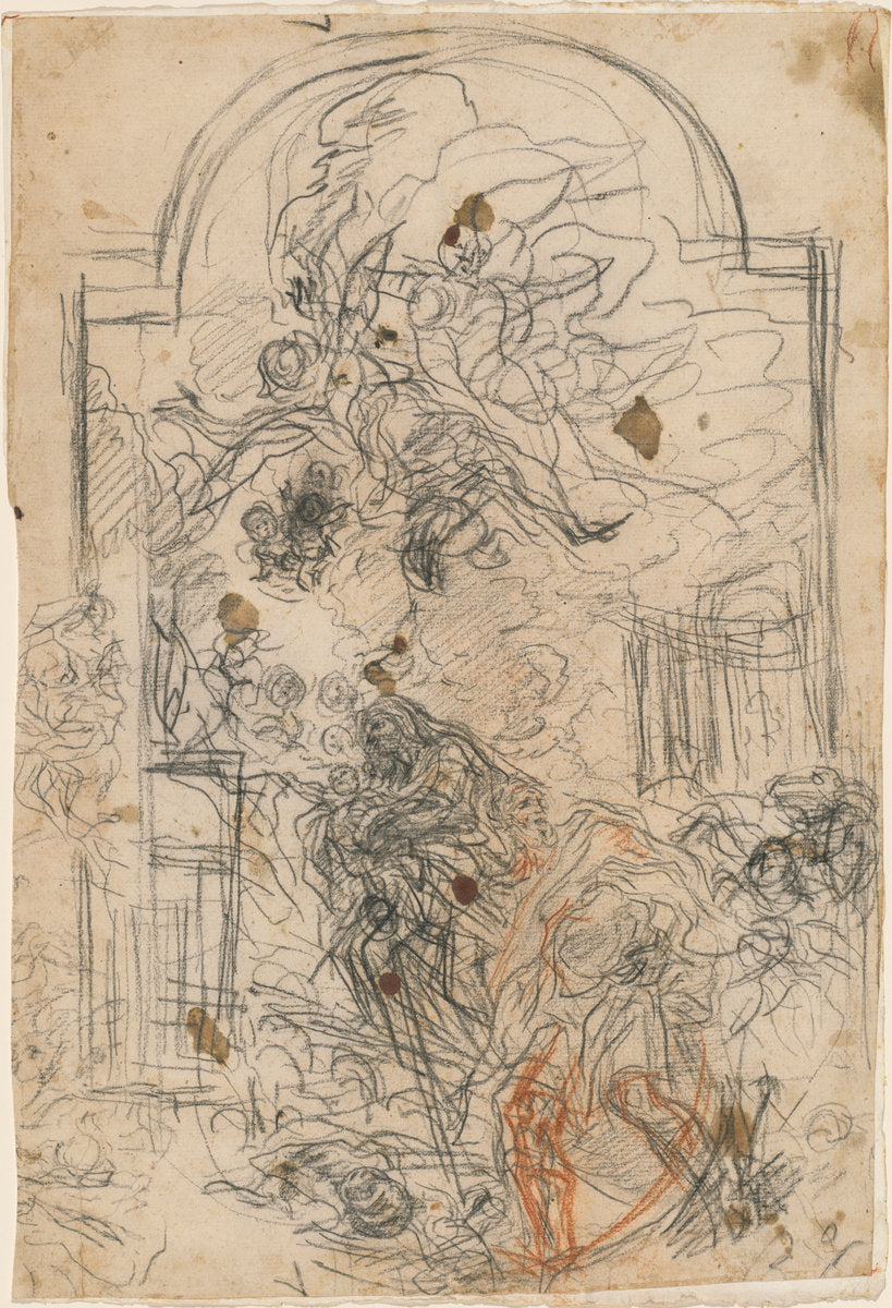 The Flight into Egypt by Baldassare Franceschini (Florentine, 1611 - 1689), 16X12"(A3)Poster Print