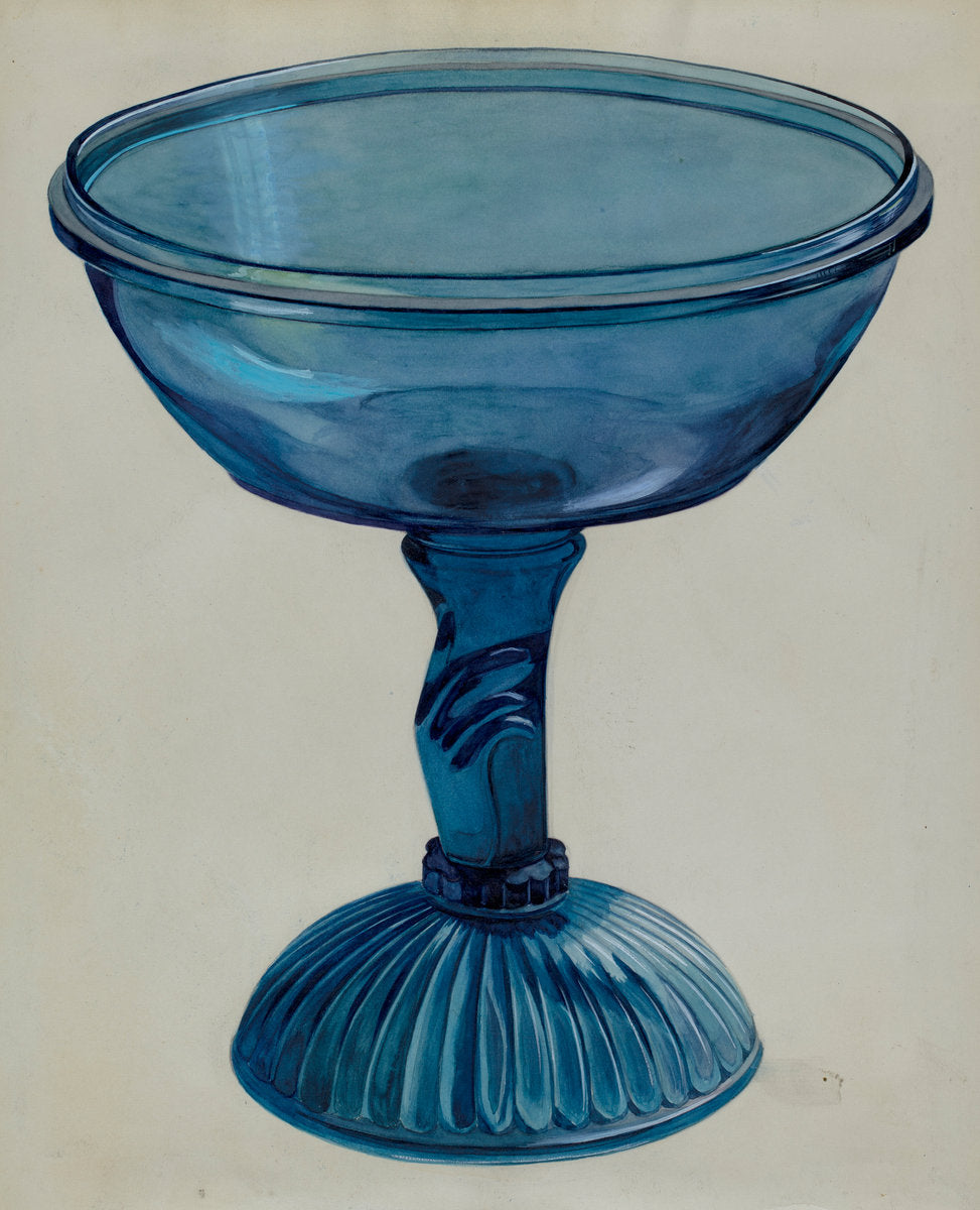 Blue Compote by Edward White (American, active c. 1935), 16X12"(A3)Poster Print