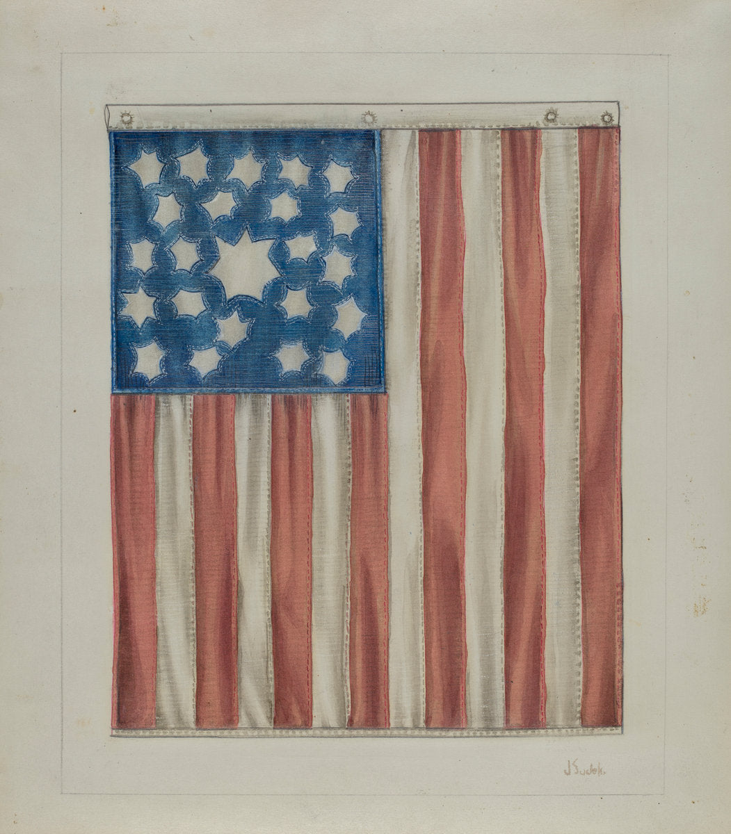 c. 1936 by Joseph Sudek (Flag), 16X12"(A3)Poster Print