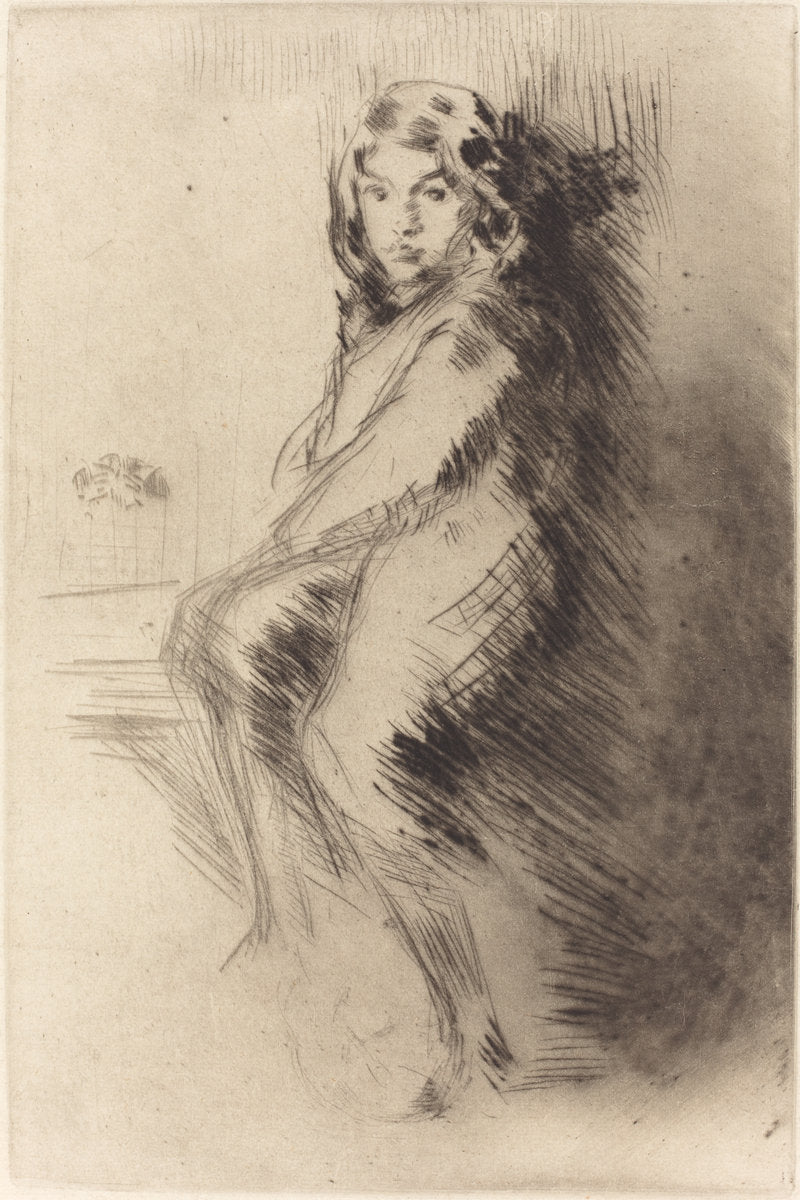 The Boy by James McNeill Whistler (American, 1834 - 1903), 16X12"(A3)Poster Print