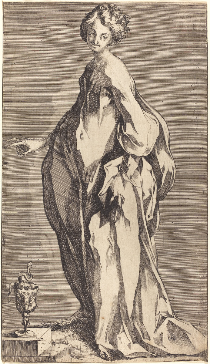 Saint John by Jacques Bellange (French, c. 1575 - died 1616), 16X12"(A3)Poster Print