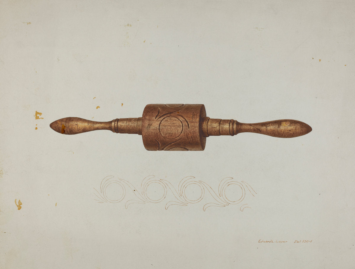 Rolling Pin by Edward L. Loper (American, born 1916), 16X12"(A3)Poster Print