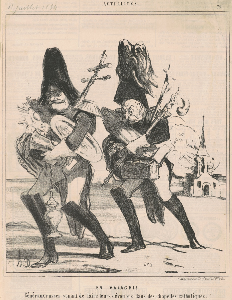 En valachie by Honoré Daumier (French, 1808 - 1879), 16X12"(A3)Poster Print