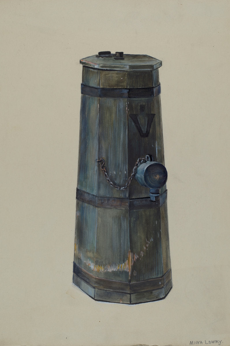 Fire Hydrant by Mina Lowry (American, 1894 - 1942), 16X12"(A3)Poster Print