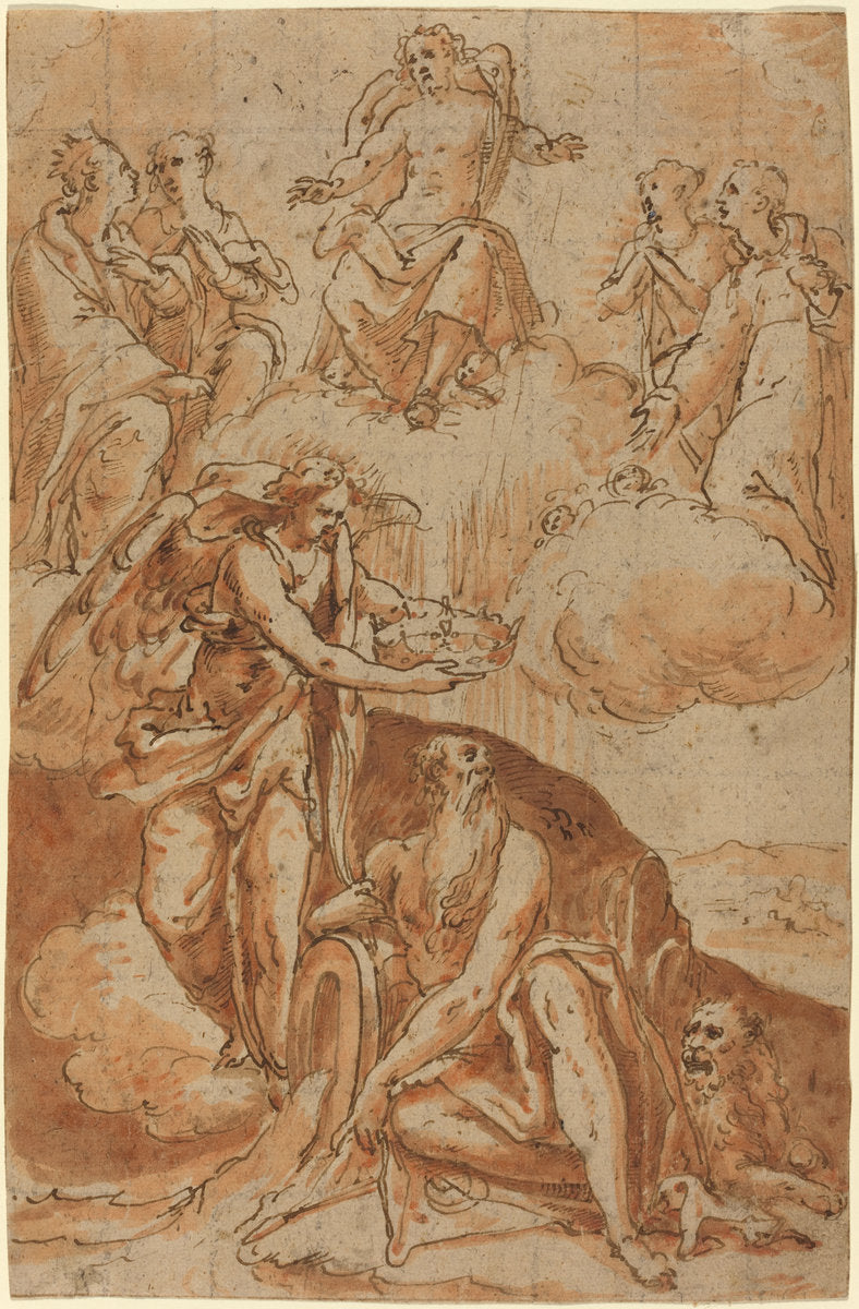 16th century by Netherlandish 16th Century (Saint Jerome (?)), 16X12"(A3)Poster Print