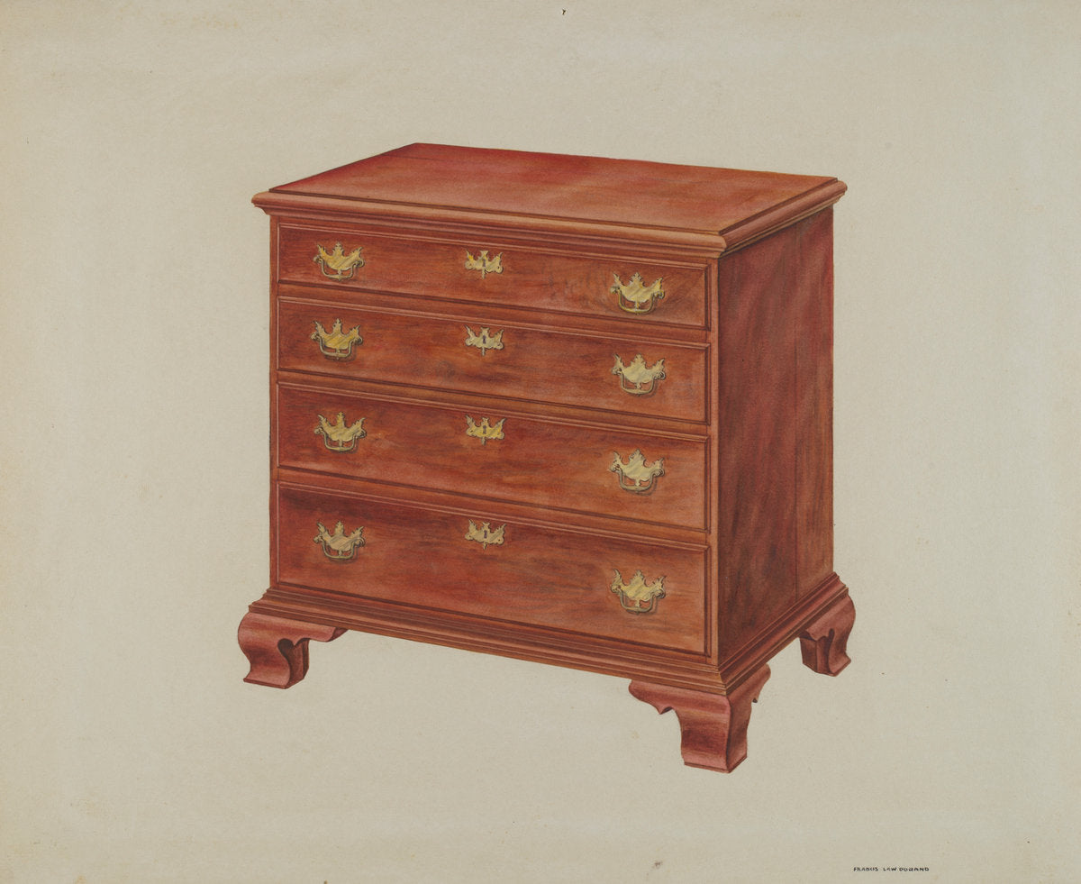 Chest of Drawers by Francis Law Durand (American, active c. 1935), 16X12"(A3)Poster Print