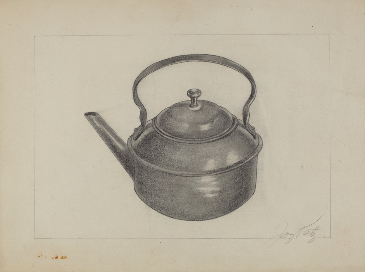 Tea Kettle by Jay Katz (American, active c. 1935), 16X12"(A3)Poster Print