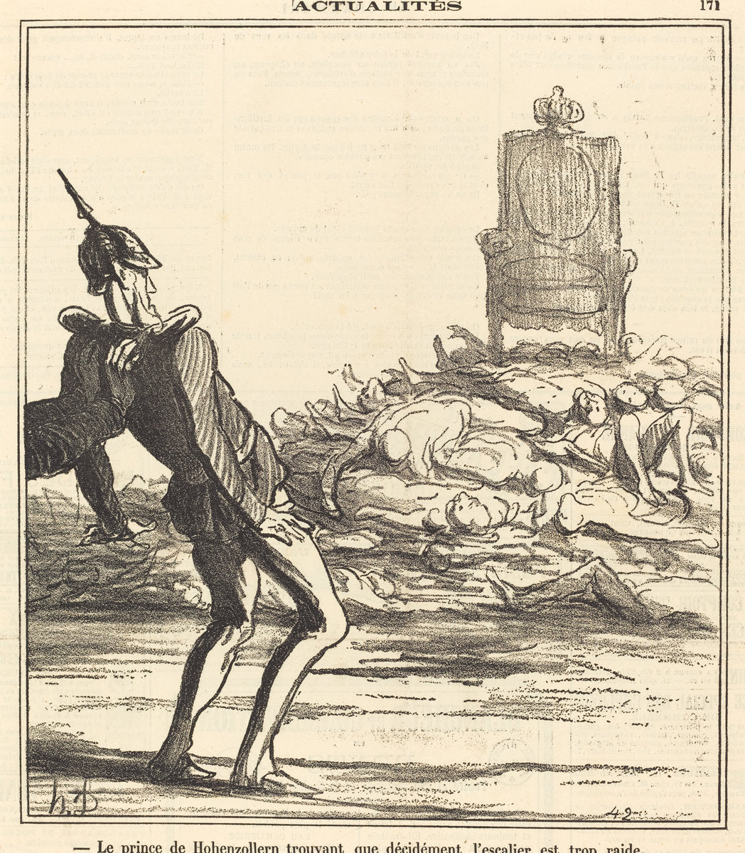 Le Prince de Hohenzollern... by Honoré Daumier (French, 1808 - 1879), 16X12"(A3)Poster Print
