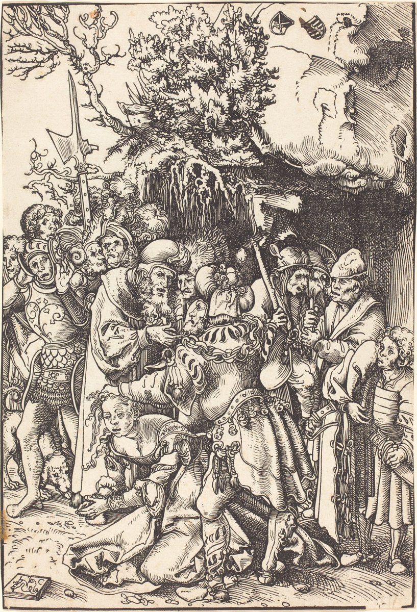 The Martyrdom of Saint Barbara by Lucas Cranach the Elder (German, 1472 - 1553), 16X12"(A3)Poster Print