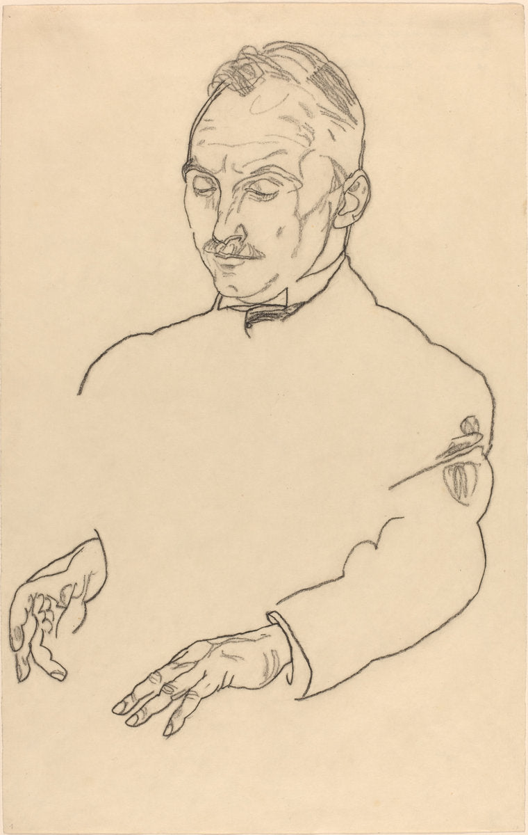 Dr. Koller by Egon Schiele (Austrian, 1890 - 1918), 16X12"(A3)Poster Print