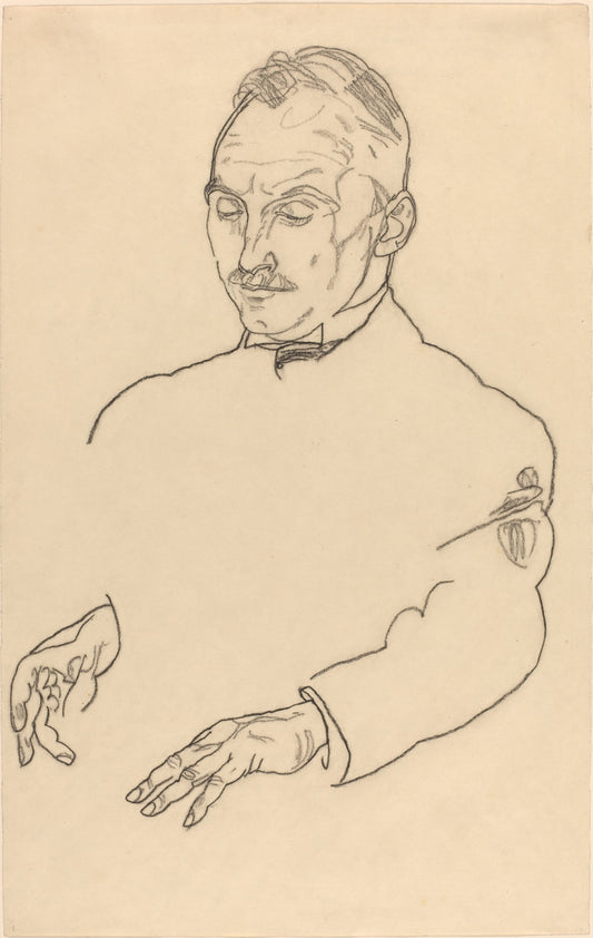 Dr. Koller by Egon Schiele (Austrian, 1890 - 1918), 16X12"(A3)Poster Print