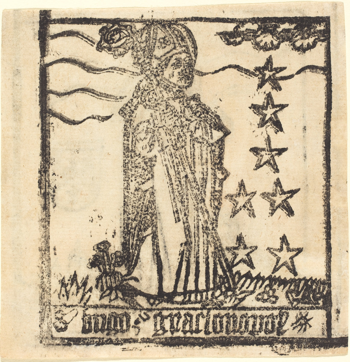 probably 1460/1480 by German 15th Century (Saint Hugo of Grenoble), 16X12"(A3)Poster Print