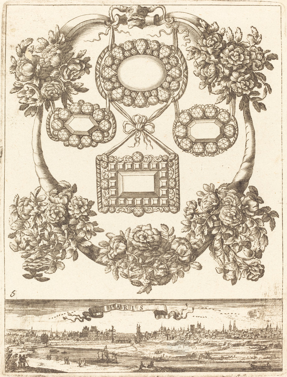 Paris by François Le Febvre (French, active 1635/1657), 16X12"(A3)Poster Print