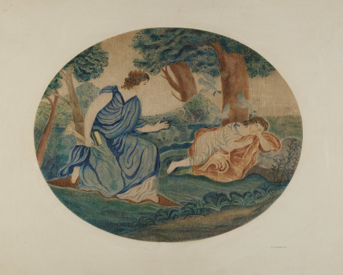 Textile by John Osbold (American, active c. 1935), 16X12"(A3)Poster Print