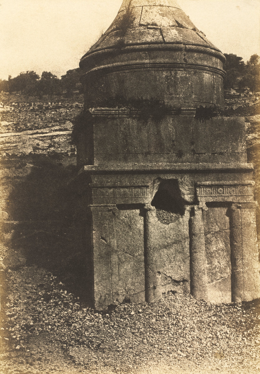 Absalom's Tomb, Valley of Kidron, Jerusalem by Auguste Salzmann (French, 1824 - 1872), 16X12"(A3)Poster Print