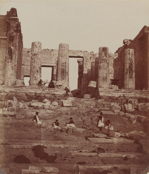 The Propylae on the Acropolis by James Robertson (British, 1813 - 1888), 16X12"(A3)Poster Print
