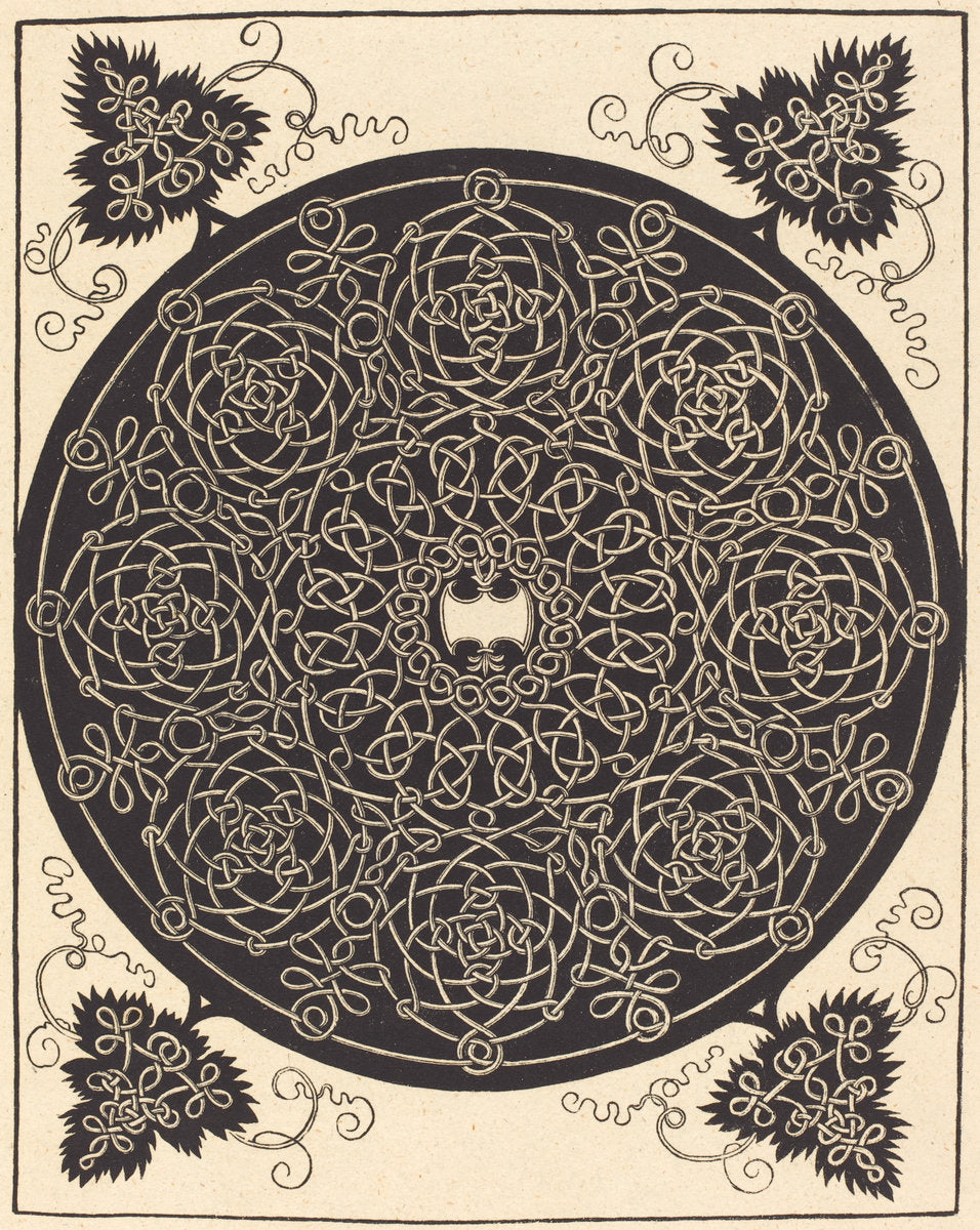 The Fifth Knot (with a six-pointed white shield) by Albrecht Dürer (German, 1471 - 1528), 16X12"(A3)Poster Print
