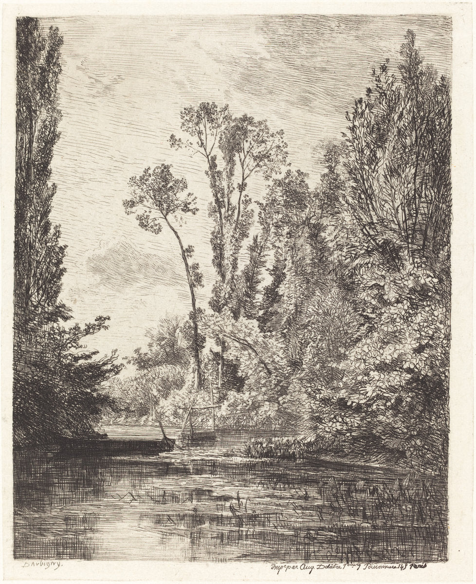 The Virgin Islands in Bezons (Les Iles vierges a Bezons) by Charles-François Daubigny (French, 1817 - 1878), 16X12"(A3)Poster Print